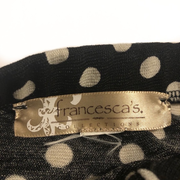 Francesca's Collection Polka Dot Peplum Strapless - Picture 7 of 8